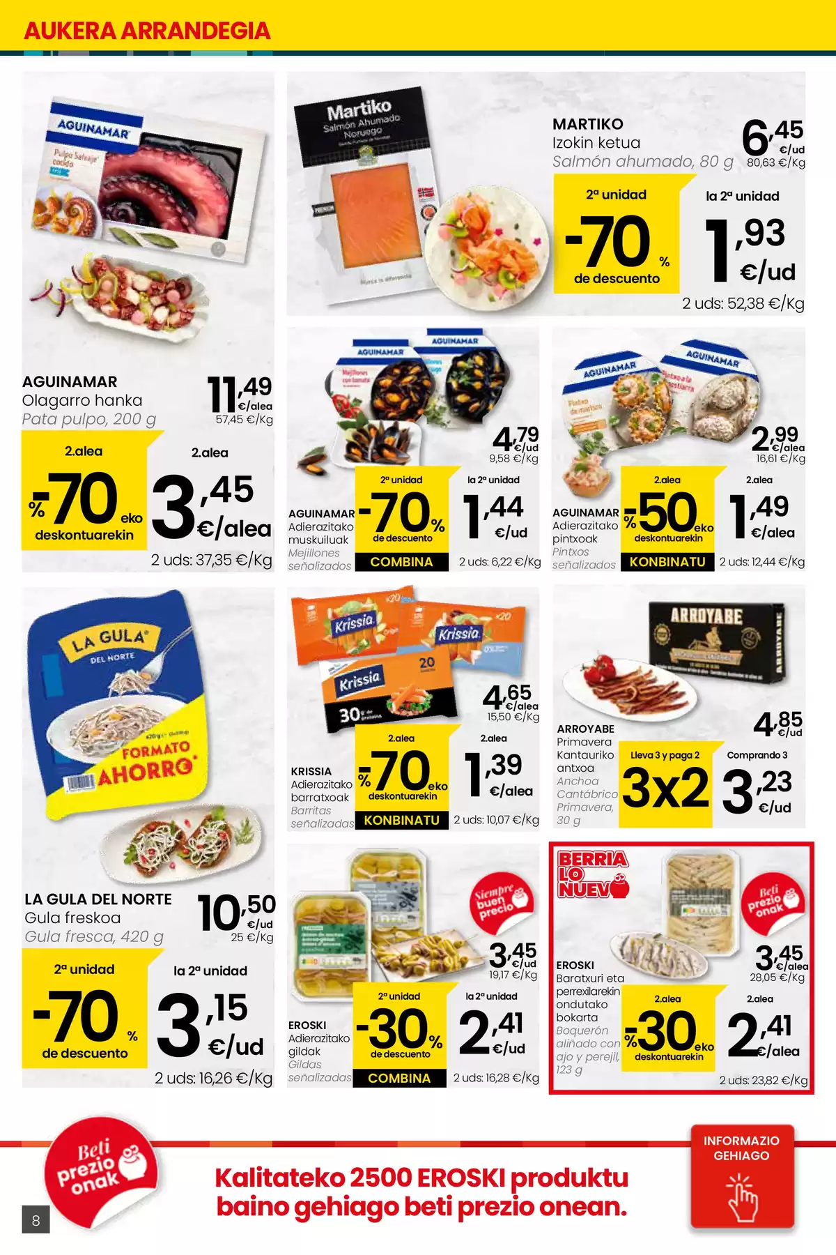 Ofertas de Eroski España de 26 marzo a 15 abril 2026 ¿Quieres ahorrar conmigo?