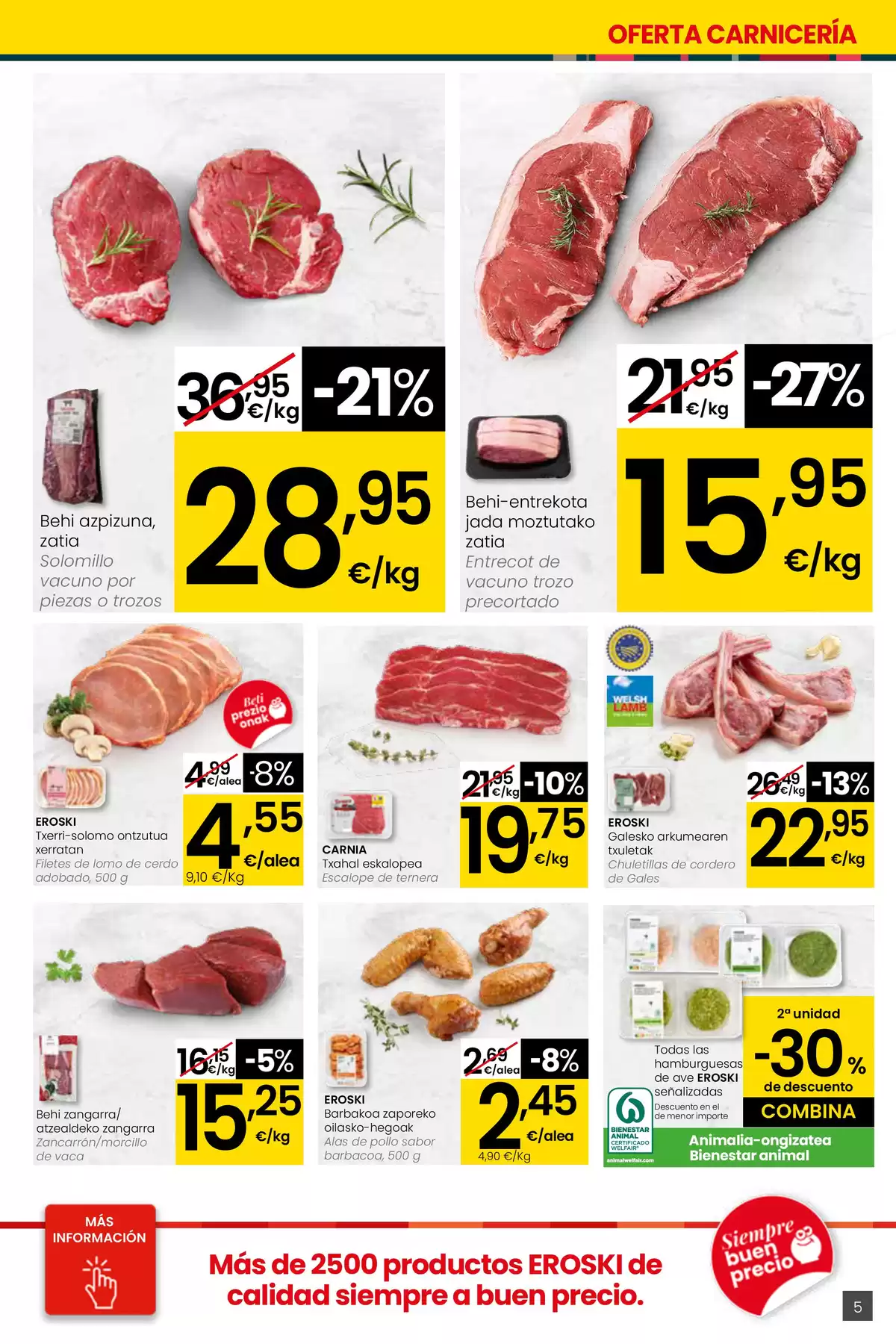 Ofertas de Eroski España de 26 marzo a 15 abril 2026 ¿Quieres ahorrar conmigo?