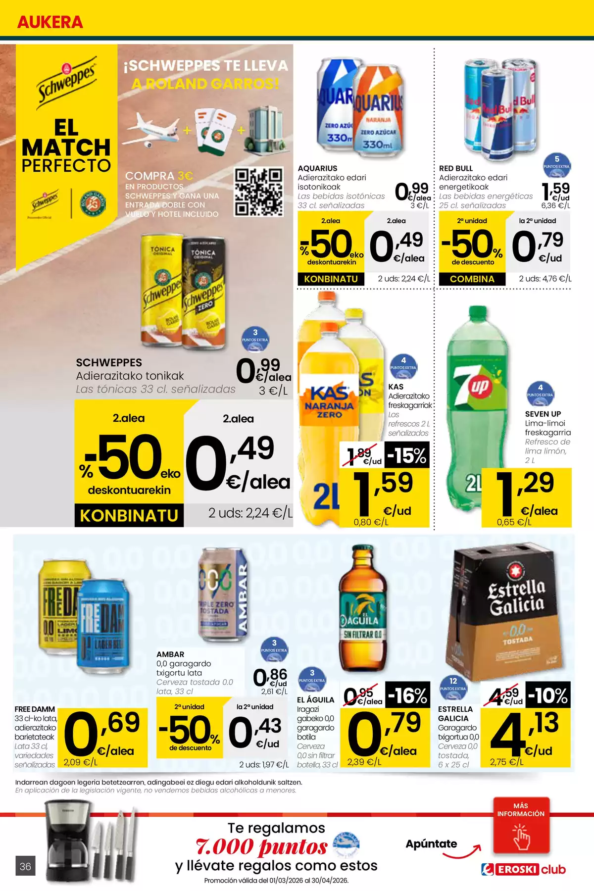 Ofertas de Eroski España de 26 marzo a 15 abril 2026 ¿Quieres ahorrar conmigo?