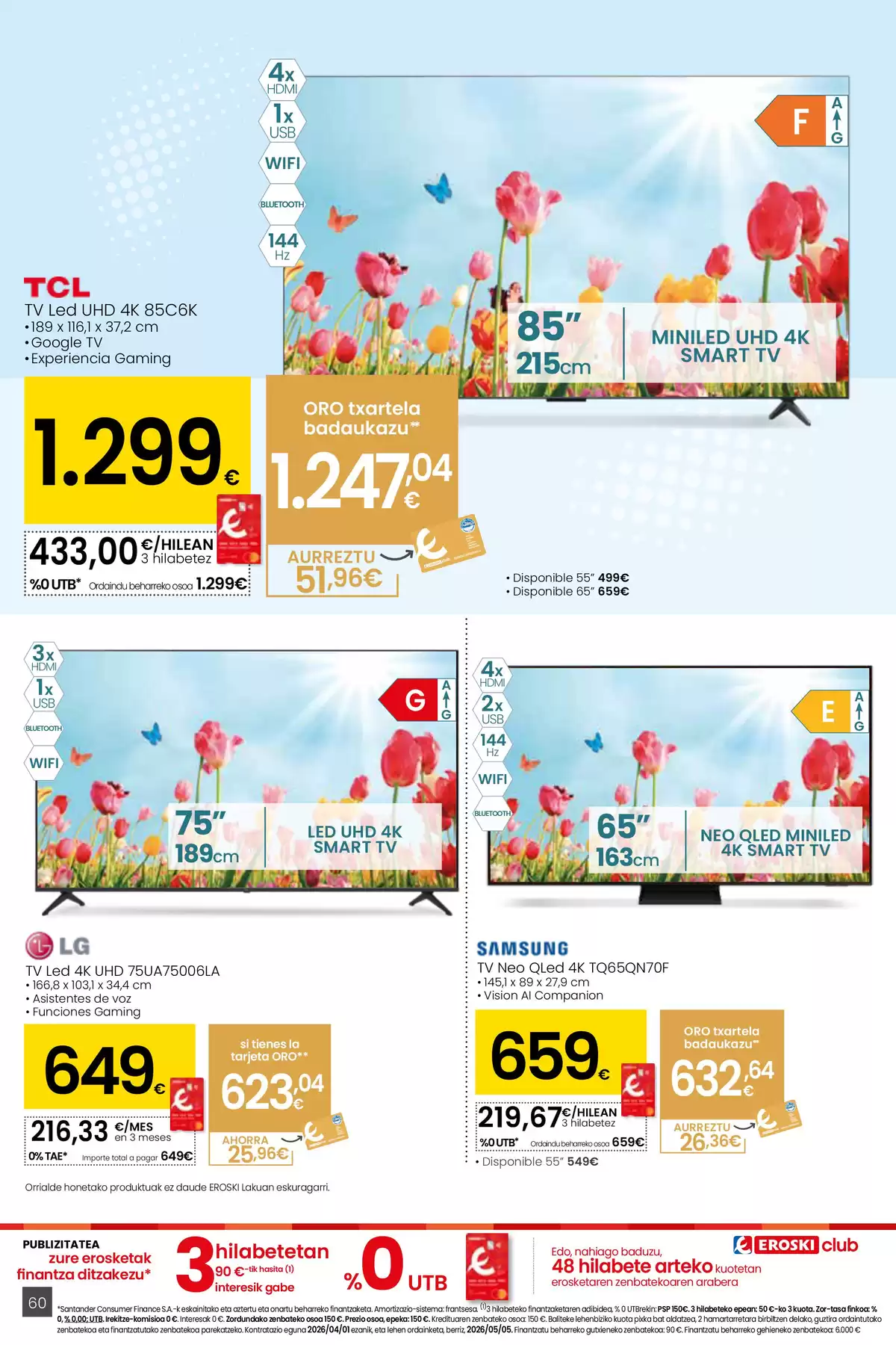 Ofertas de Eroski España de 26 marzo a 15 abril 2026 ¿Quieres ahorrar conmigo?