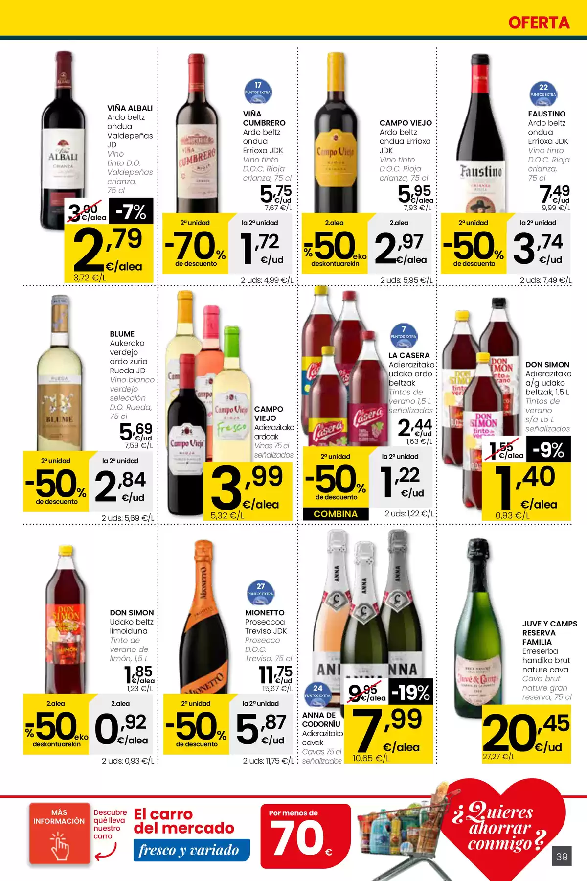 Ofertas de Eroski España de 26 marzo a 15 abril 2026 ¿Quieres ahorrar conmigo?