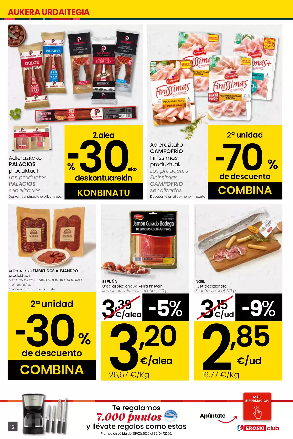 Ofertas de Eroski España de 26 marzo a 15 abril 2026 ¿Quieres ahorrar conmigo?