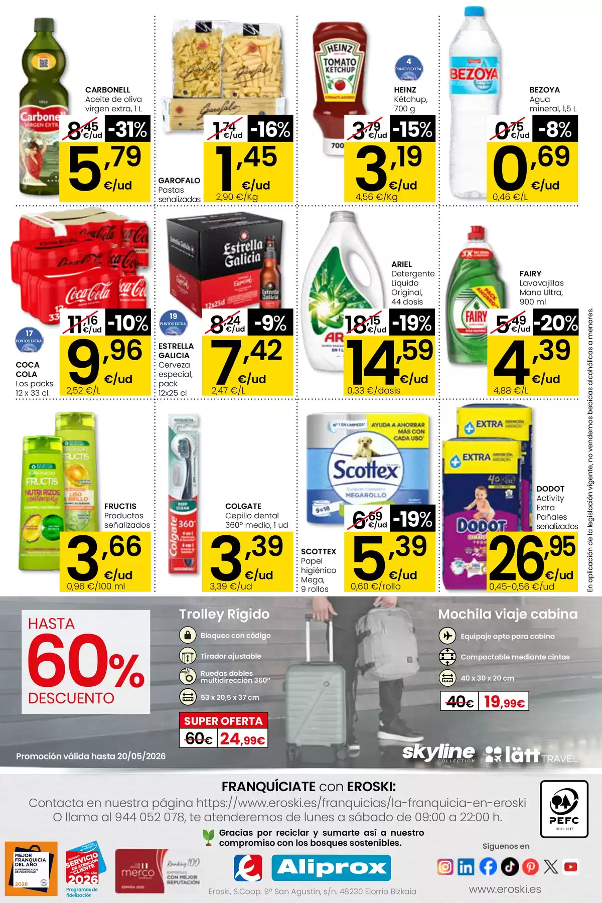 Ofertas de Eroski España de 26 marzo a 15 abril 2026 ¿Quieres ahorrar conmigo? Aliprox