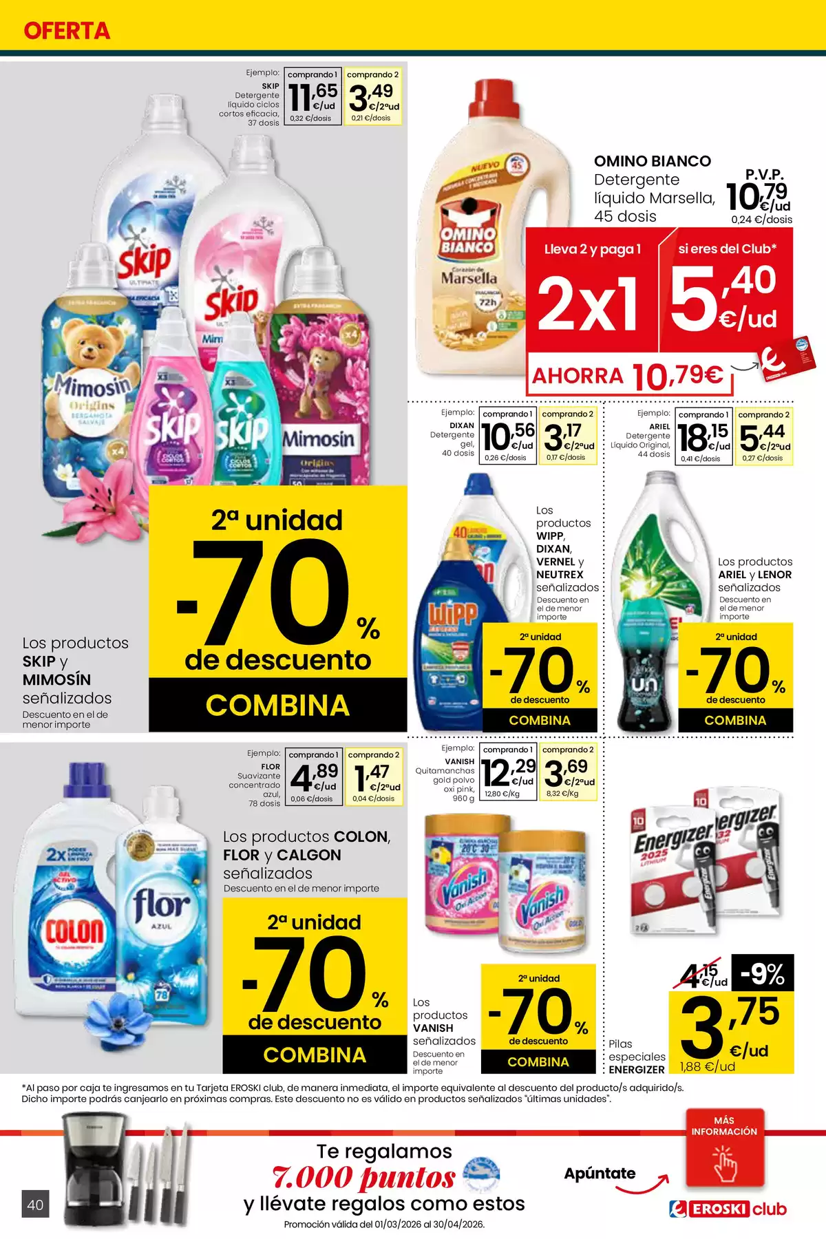 Ofertas de Eroski España de 26 marzo a 15 abril 2026 Ofertas de Erosky Center