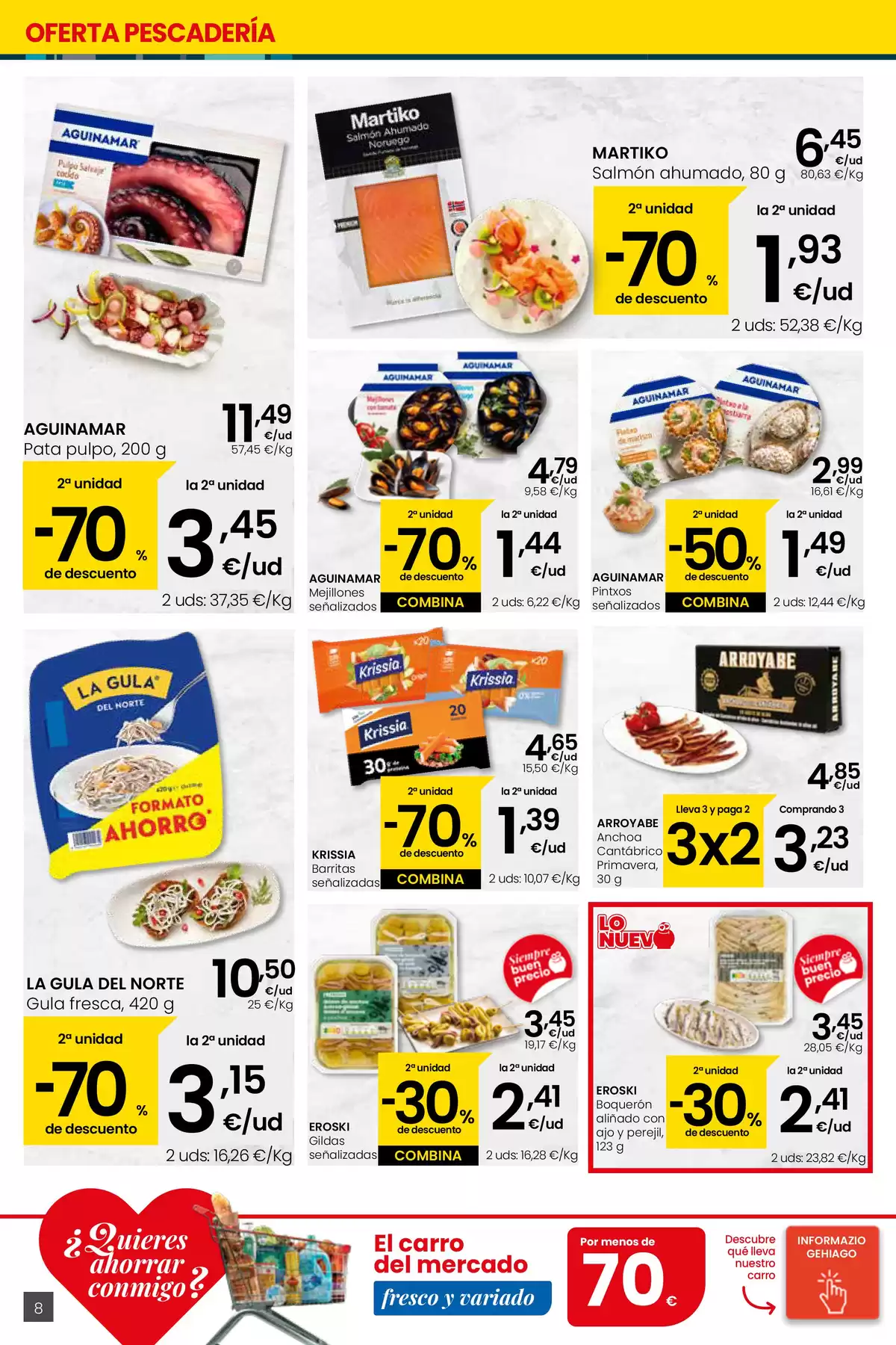Ofertas de Eroski España de 26 marzo a 15 abril 2026 Ofertas de Erosky Center