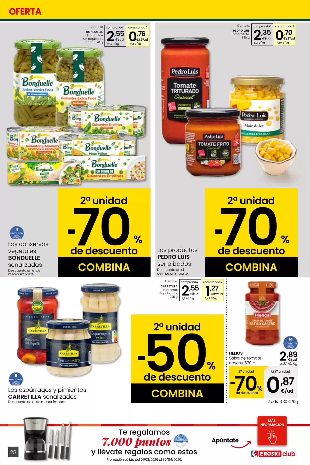 Ofertas de Eroski España de 26 marzo a 15 abril 2026 Ofertas de Erosky Center