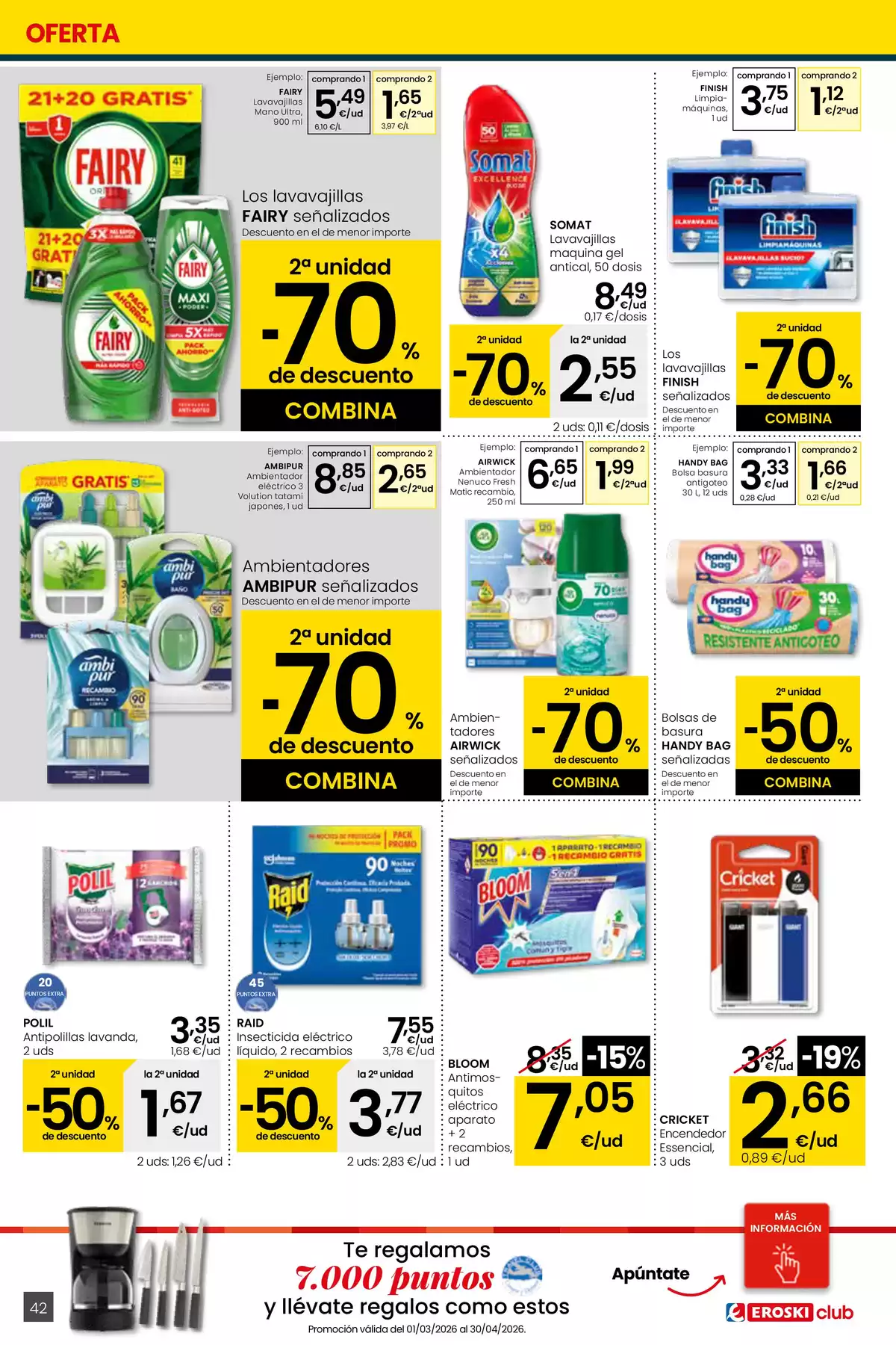 Ofertas de Eroski España de 26 marzo a 15 abril 2026 Ofertas de Erosky Center