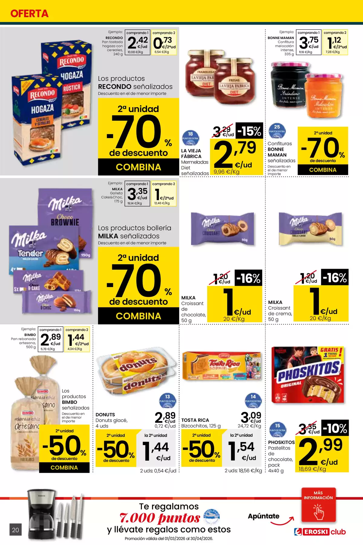 Ofertas de Eroski España de 26 marzo a 15 abril 2026 Ofertas de Erosky Center