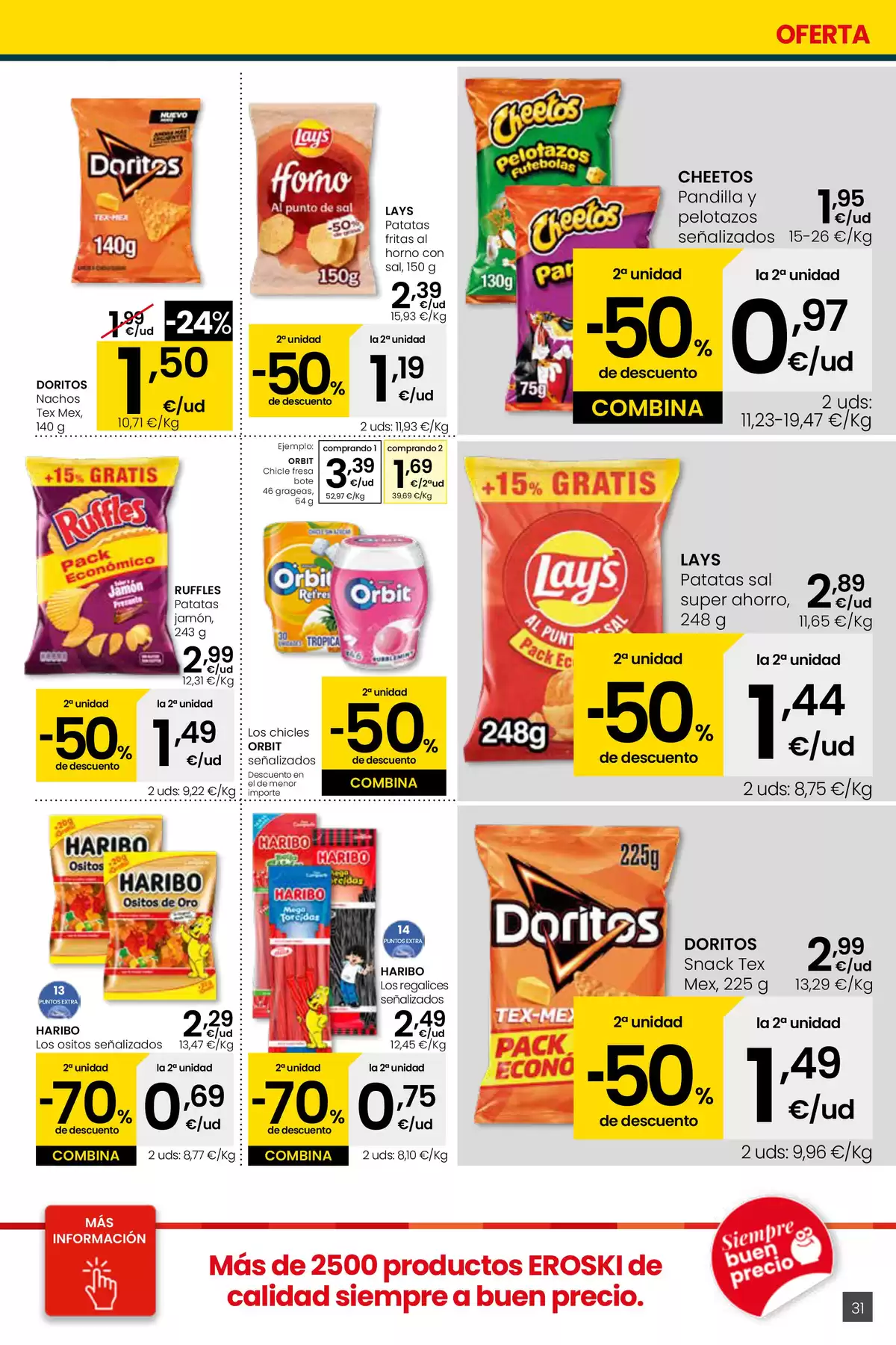Ofertas de Eroski España de 26 marzo a 15 abril 2026 Ofertas de Erosky Center