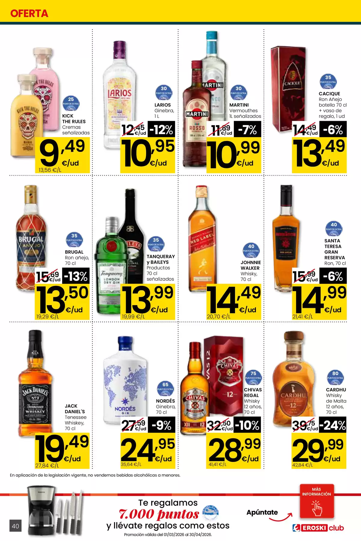 Ofertas de Eroski Hipermercados España de 26 marzo a 15 abril 2026 Mejores ofertas - ¿Quieres ahorrar conmigo??