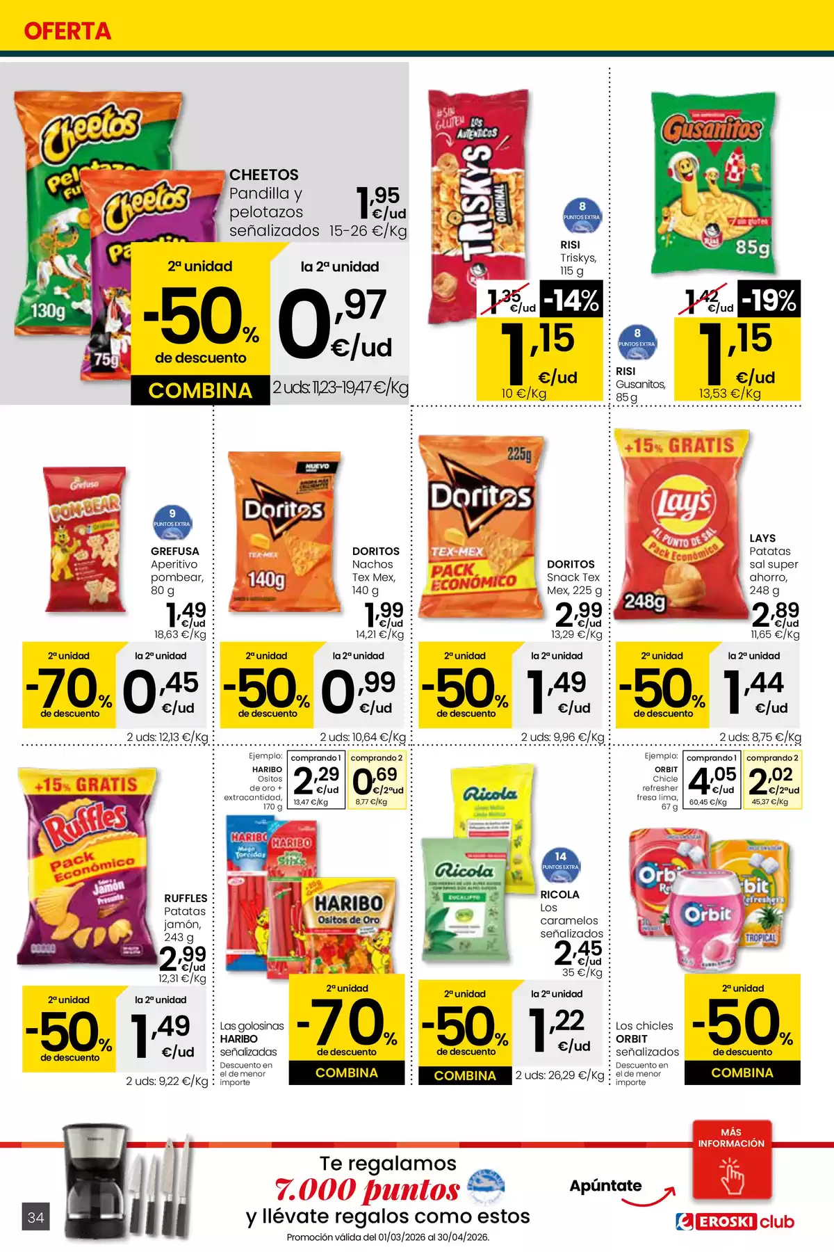 Ofertas de Eroski Hipermercados España de 26 marzo a 15 abril 2026 Mejores ofertas - ¿Quieres ahorrar conmigo??