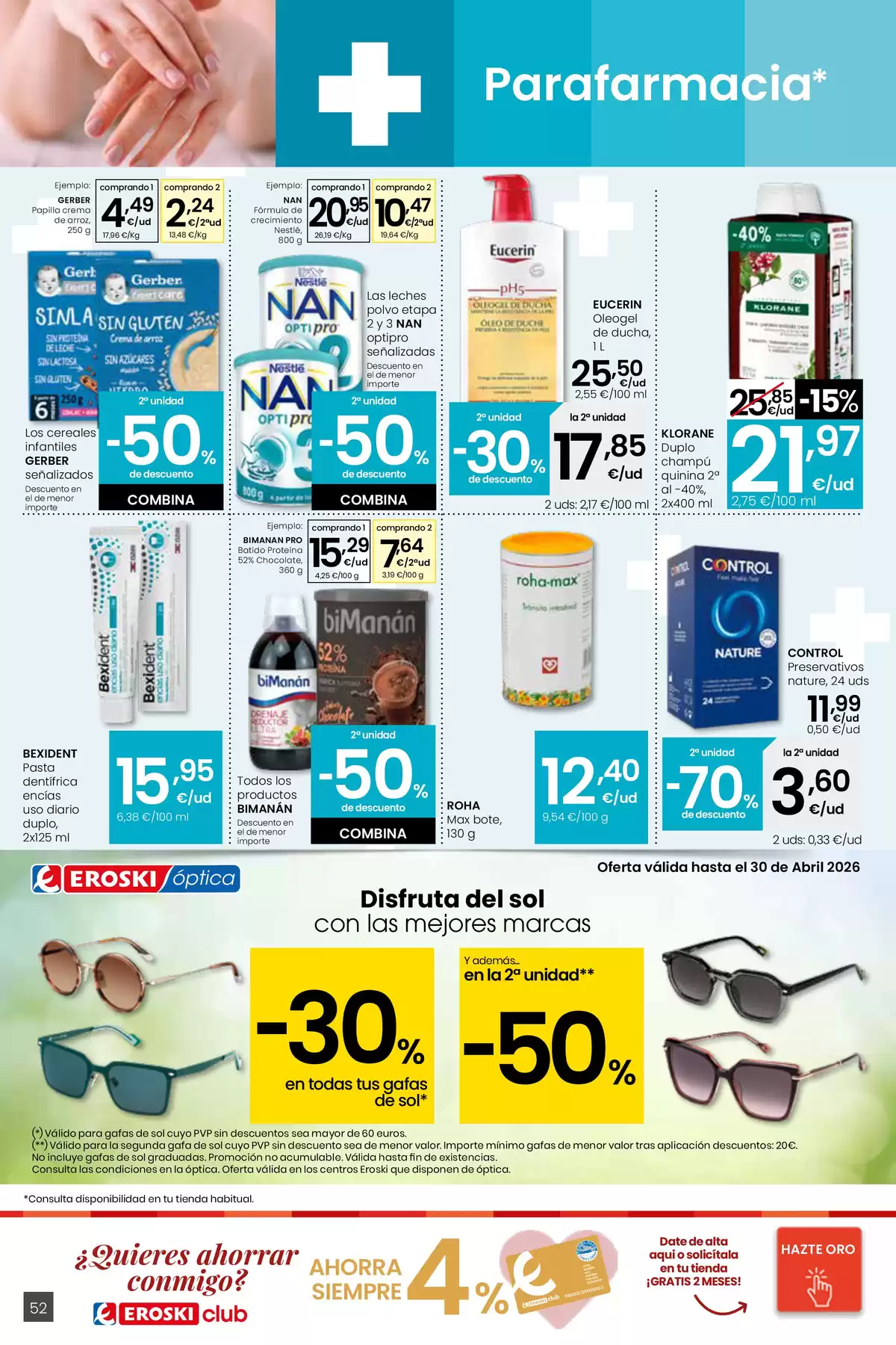 Ofertas de Eroski Hipermercados España de 26 marzo a 15 abril 2026 Mejores ofertas - ¿Quieres ahorrar conmigo??