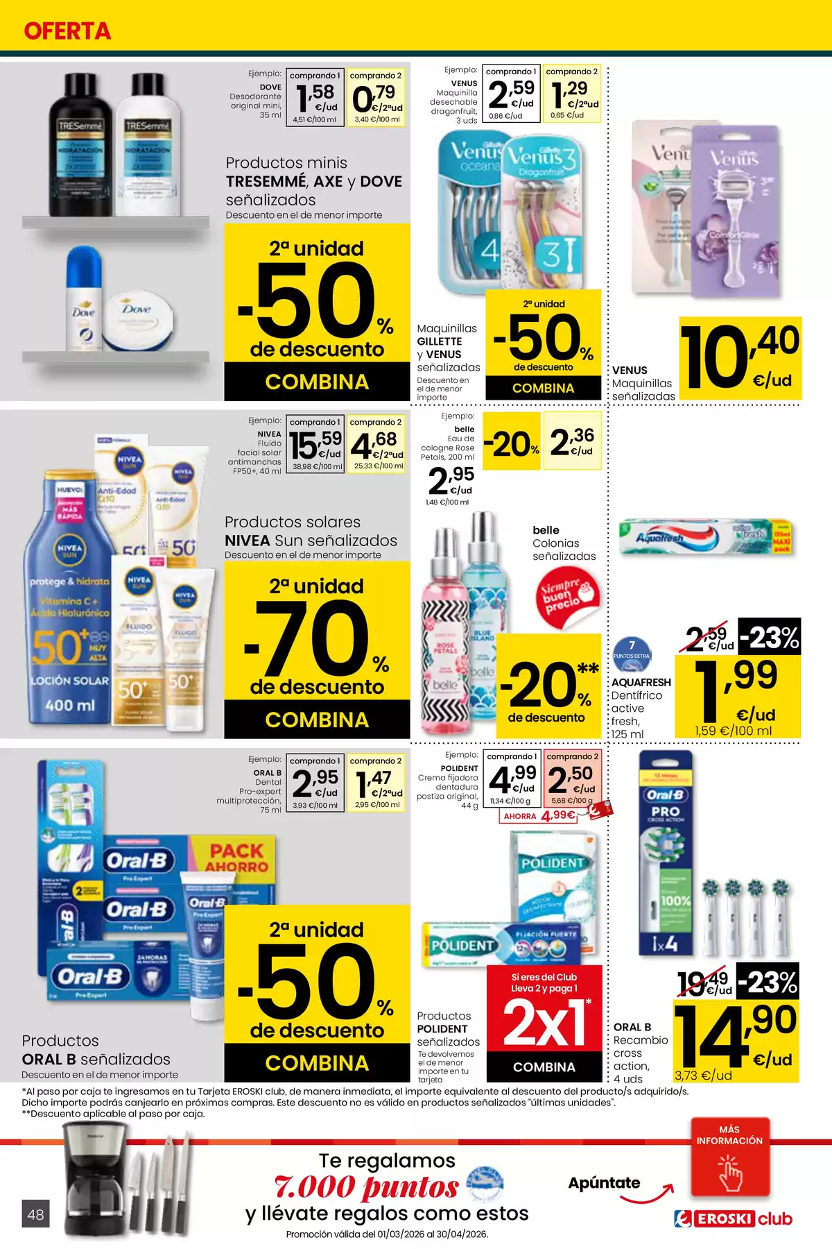 Ofertas de Eroski center España de 26 marzo a 15 abril 2026 ¿Quieres ahorrar conmigo?