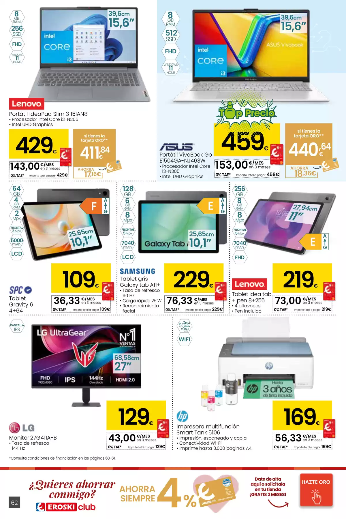 Ofertas de Eroski center España de 26 marzo a 15 abril 2026 ¿Quieres ahorrar conmigo?