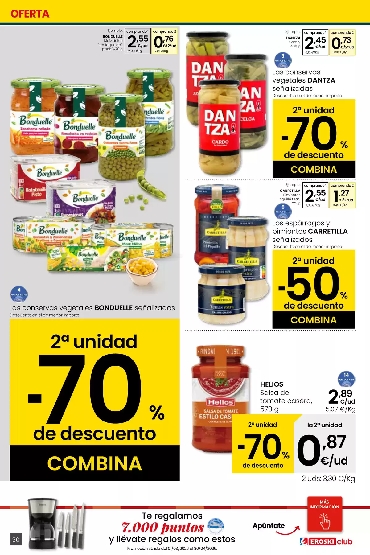 Ofertas de Eroski center España de 26 marzo a 15 abril 2026 ¿Quieres ahorrar conmigo?