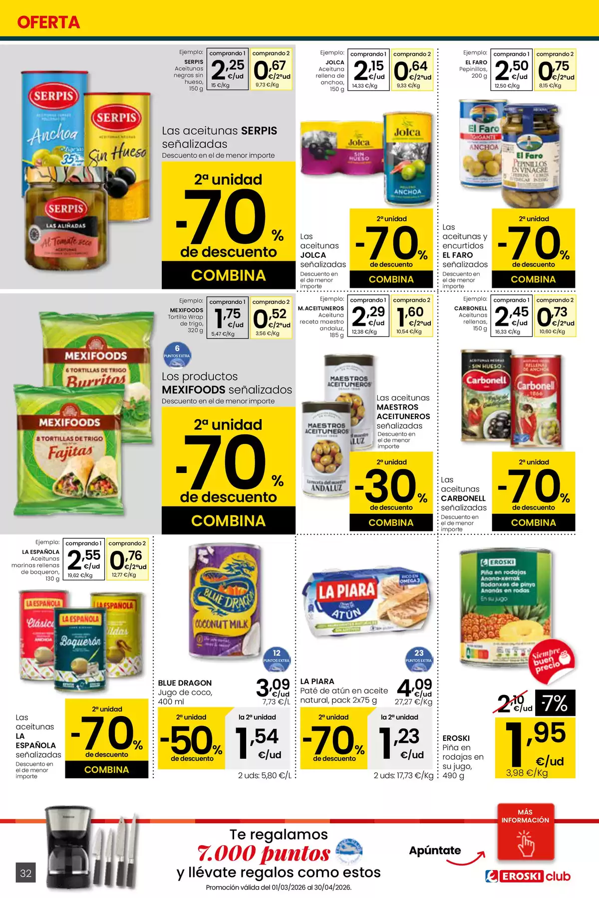 Ofertas de Eroski center España de 26 marzo a 15 abril 2026 ¿Quieres ahorrar conmigo?