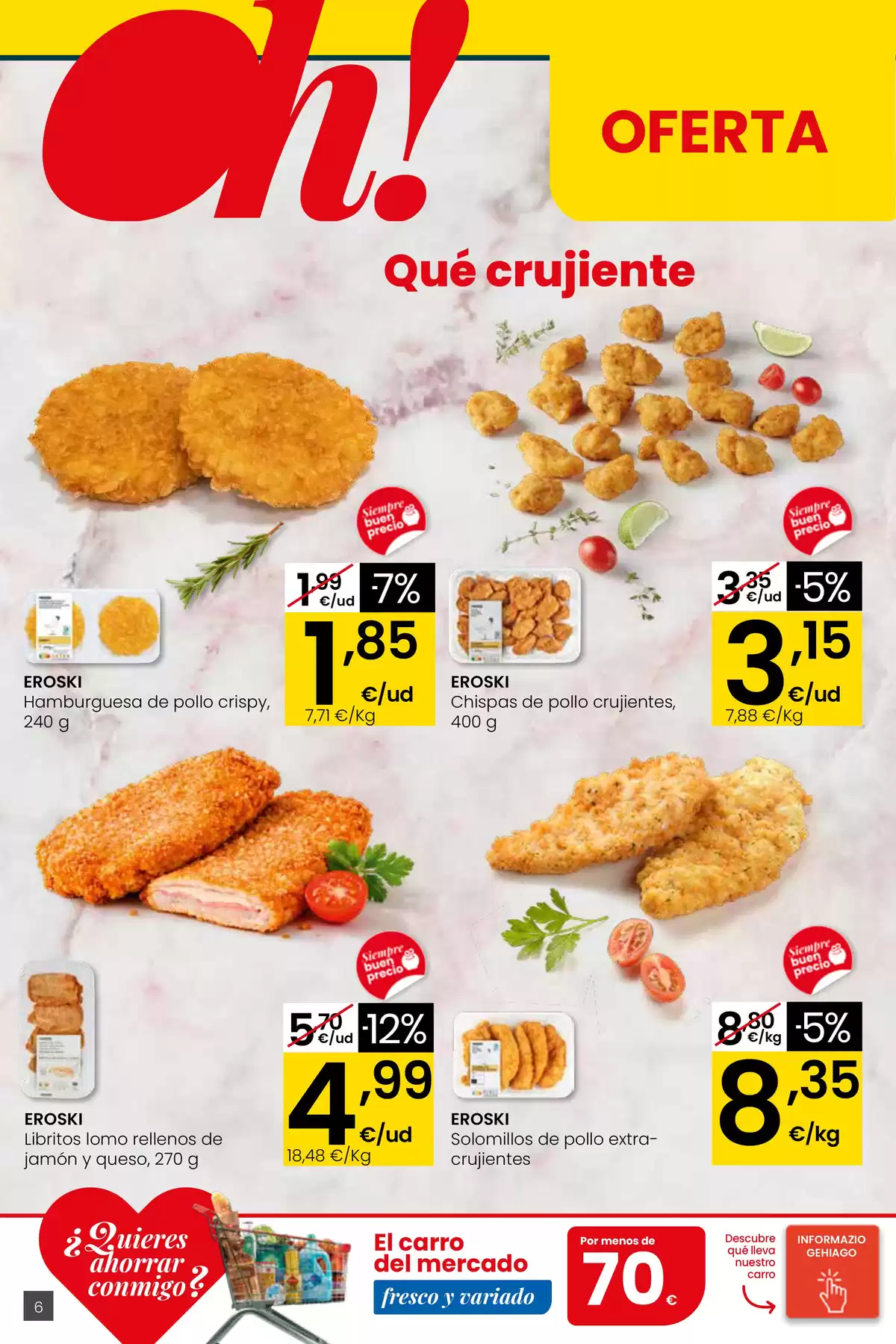 Ofertas de Eroski center España de 26 marzo a 15 abril 2026 ¿Quieres ahorrar conmigo?