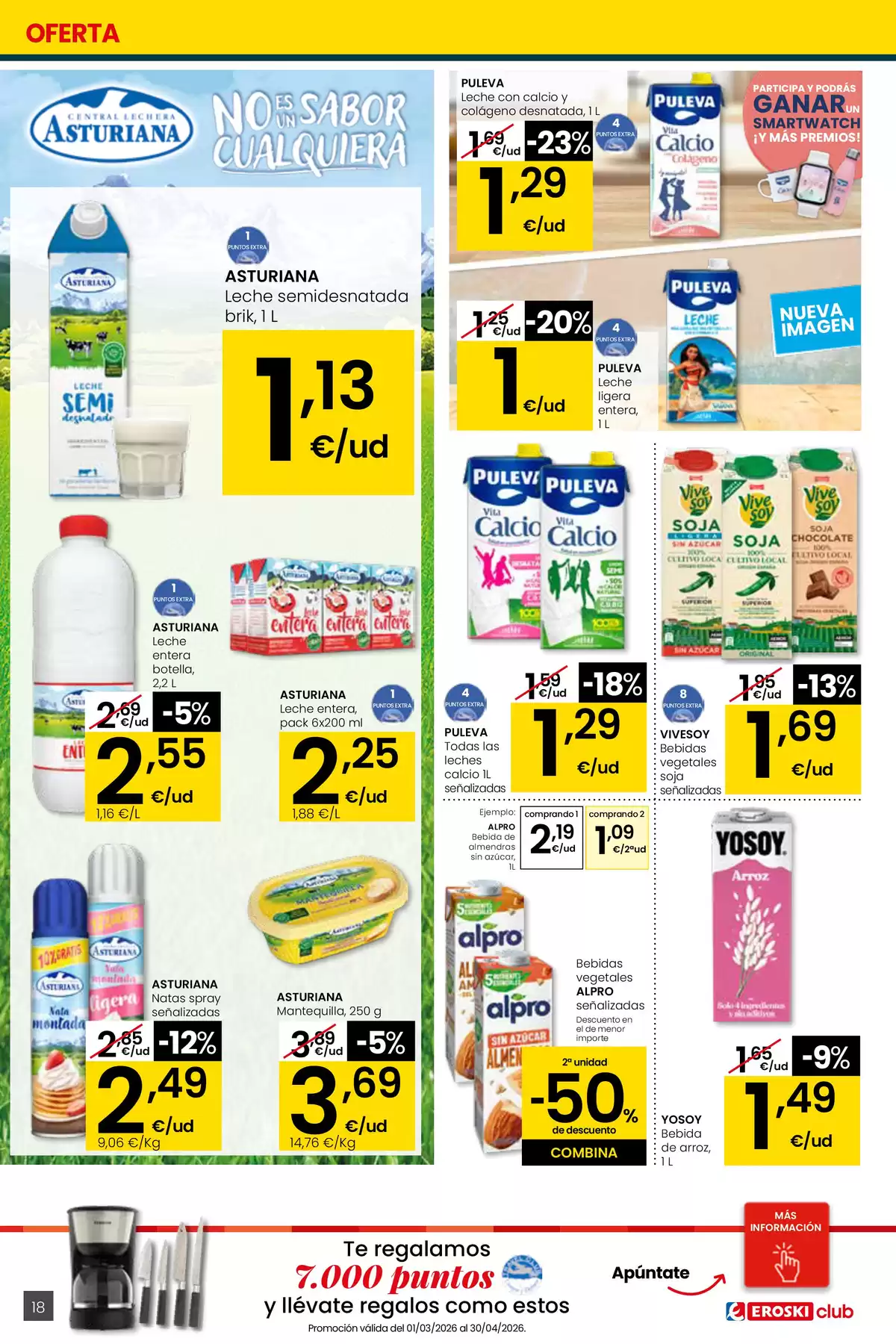 Ofertas de Eroski center España de 26 marzo a 15 abril 2026 ¿Quieres ahorrar conmigo?