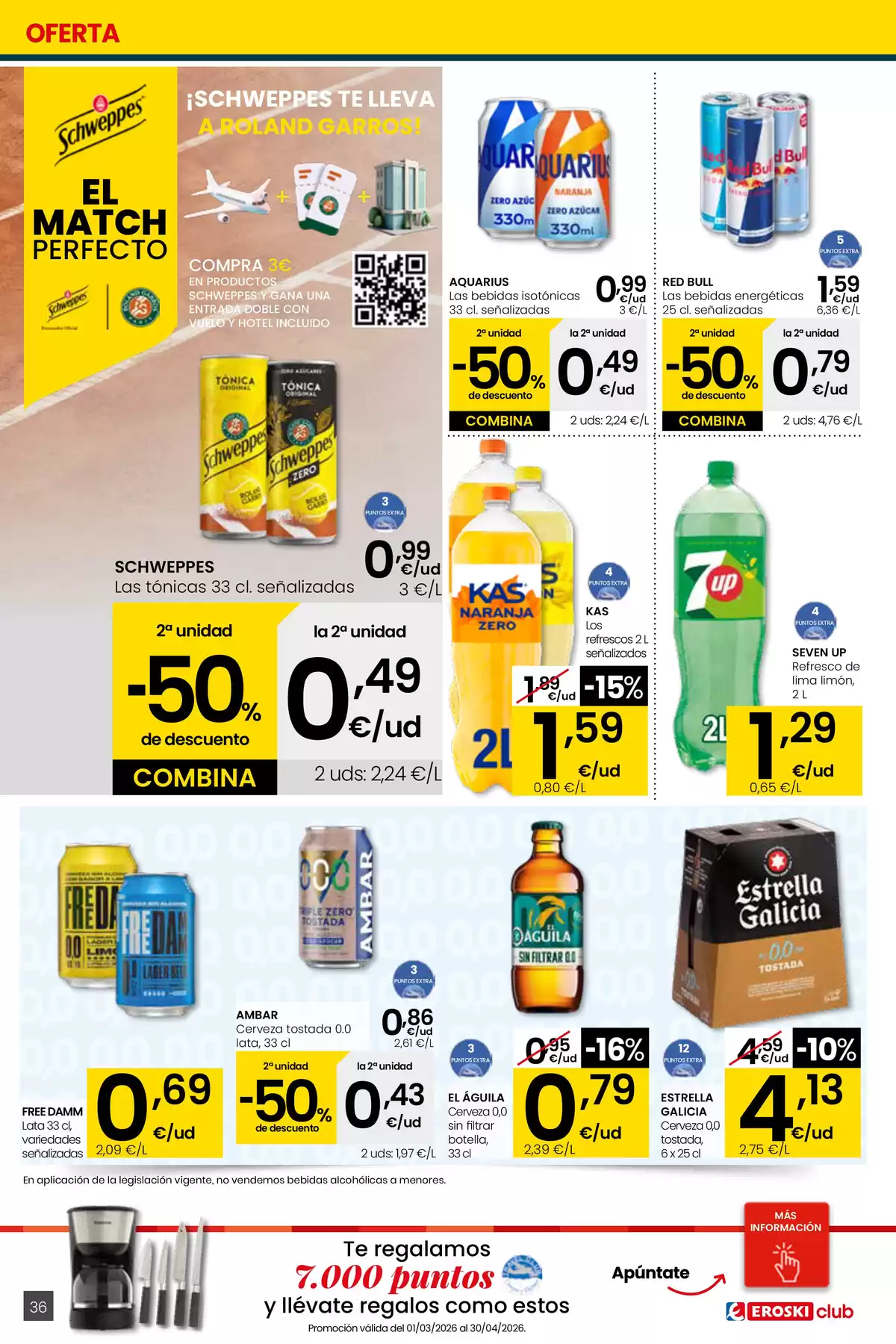 Ofertas de Eroski center España de 26 marzo a 15 abril 2026 ¿Quieres ahorrar conmigo?