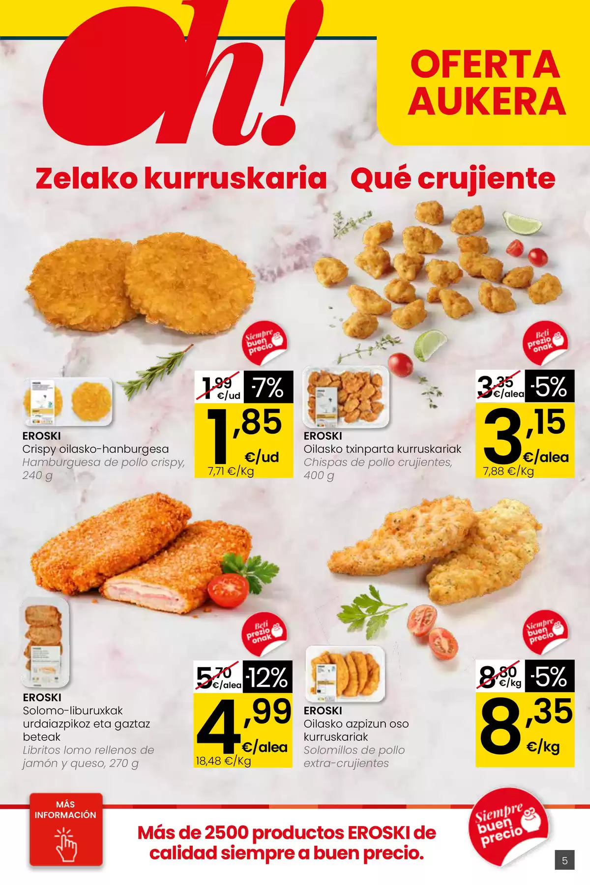 Ofertas de Eroski supermercado España de 26 marzo a 15 abril 2026 ¿Quieres ahorrar conmigo?