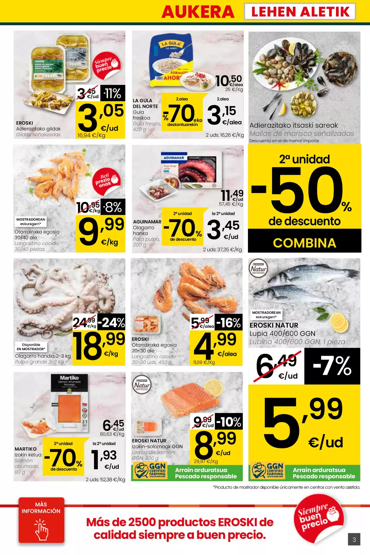 Ofertas de Eroski supermercado España de 26 marzo a 15 abril 2026 ¿Quieres ahorrar conmigo?