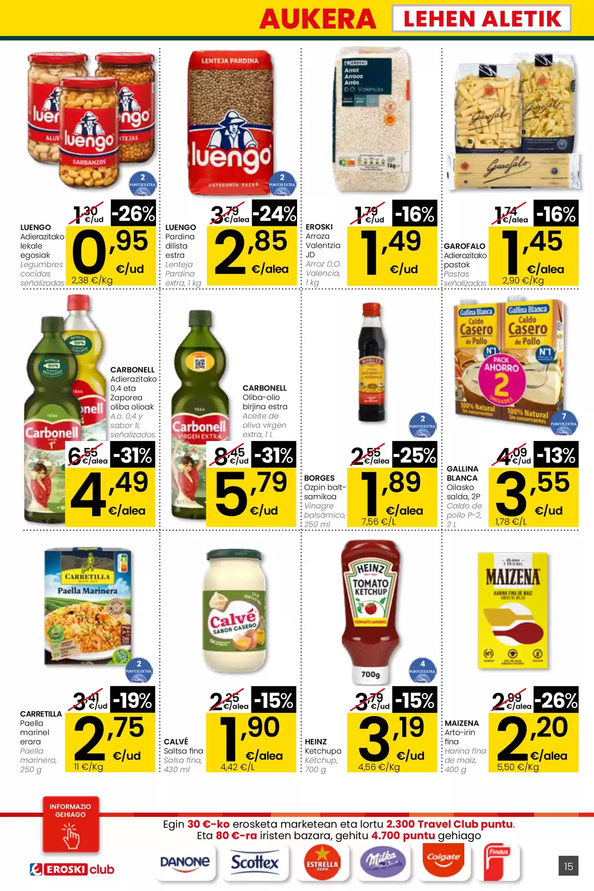 Ofertas de Eroski supermercado España de 26 marzo a 15 abril 2026 ¿Quieres ahorrar conmigo?