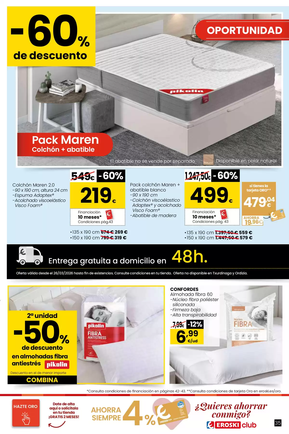 Ofertas de Eroski Hipermercados España de 26 marzo a 22 abril 2026 Qué planazo