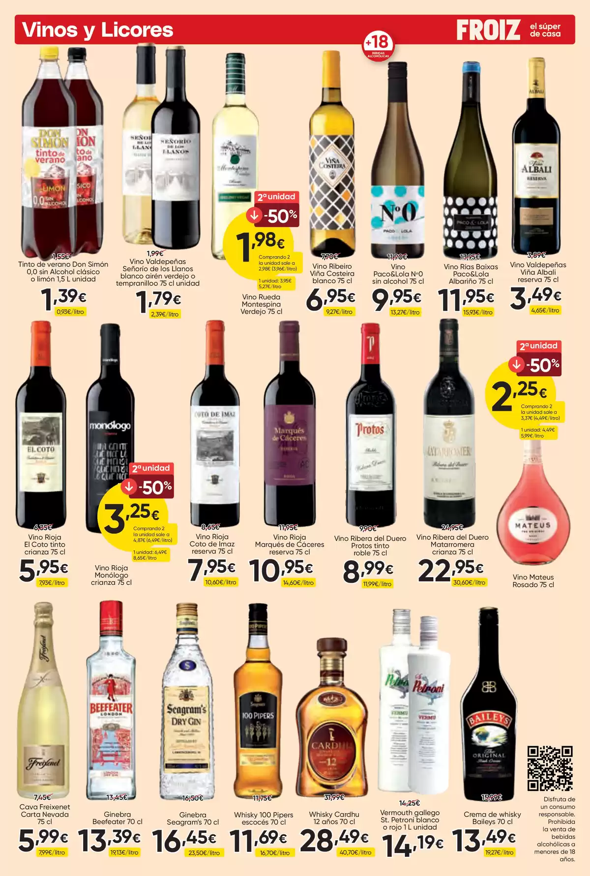 Ofertas de Froiz España de 25 marzo a 8 abril 2026 Folleto de descuentos