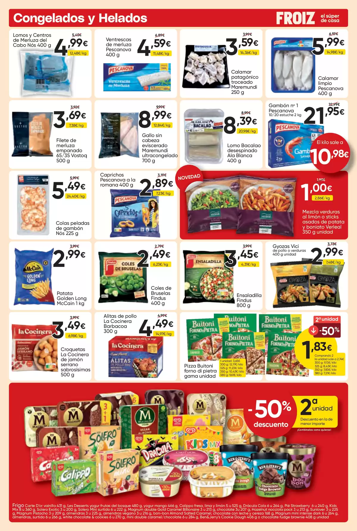 Ofertas de Froiz España de 25 marzo a 8 abril 2026 Folleto de descuentos