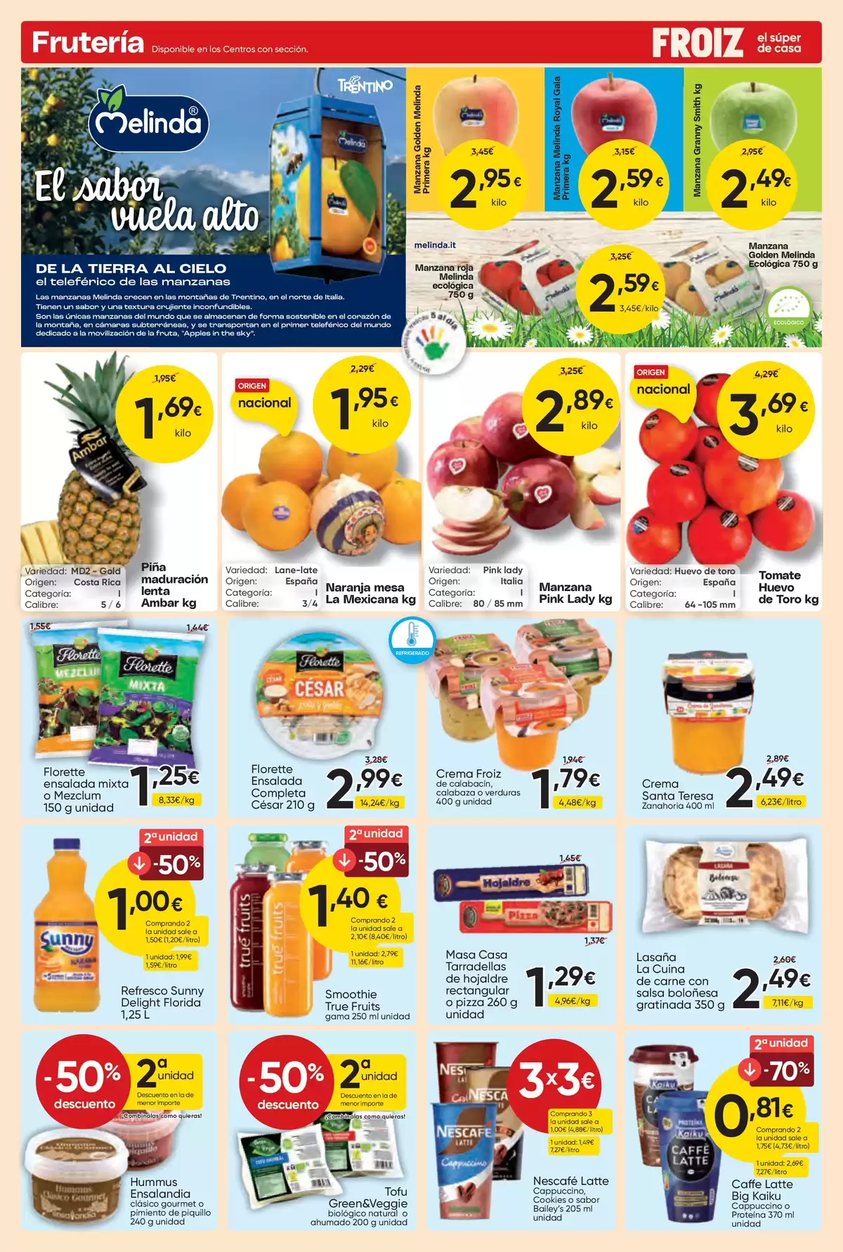 Ofertas de Froiz España de 25 marzo a 8 abril 2026 Folleto de descuentos