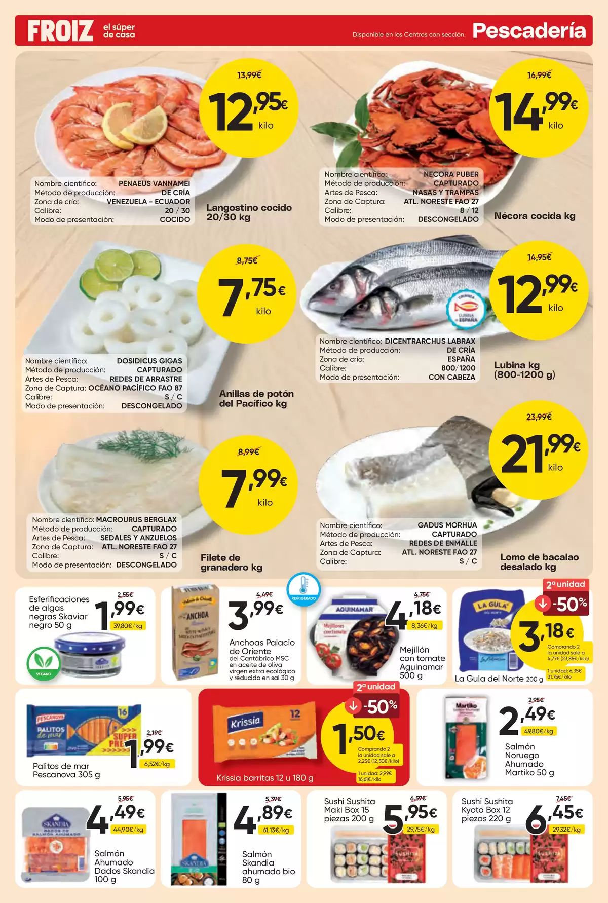 Ofertas de Froiz España de 25 marzo a 8 abril 2026 Folleto de descuentos