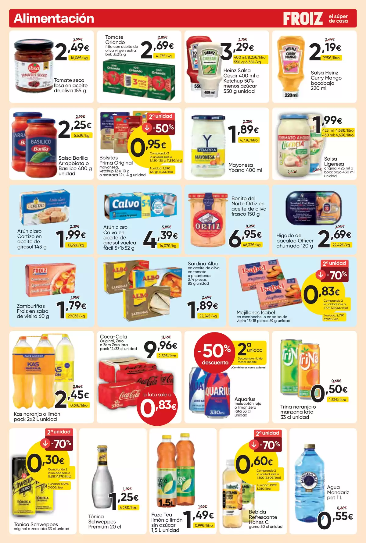 Ofertas de Froiz España de 25 marzo a 8 abril 2026 Folleto de descuentos