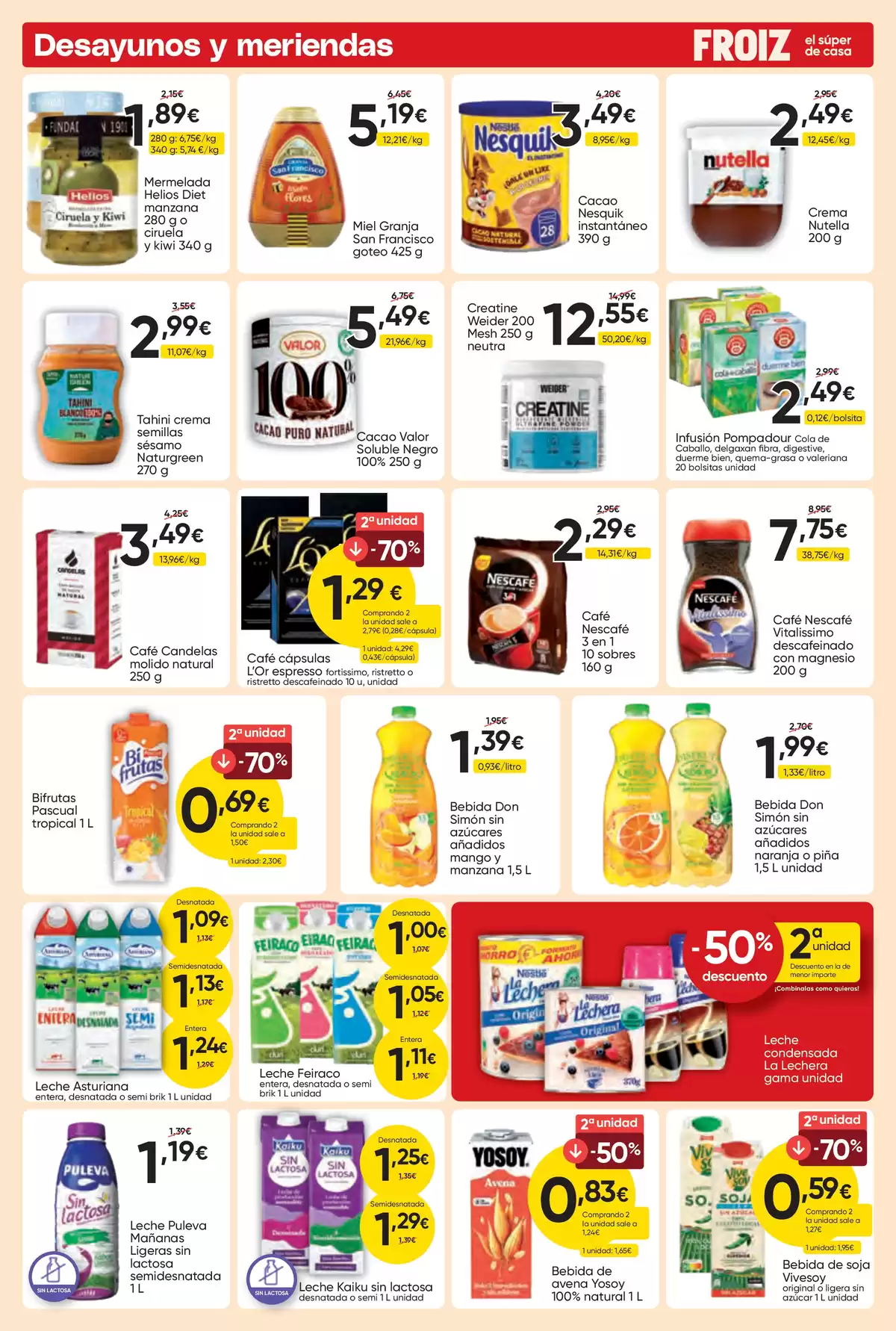 Ofertas de Froiz España de 25 marzo a 8 abril 2026 Folleto de descuentos
