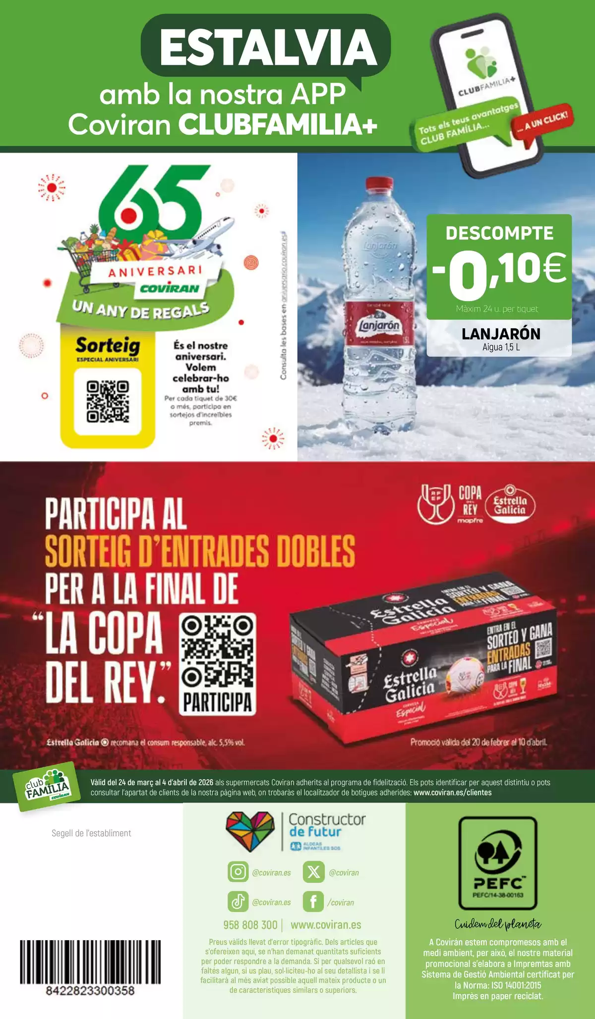 Coviran Spain offers from 24 March to 4 April 2026 65th Anniversary Coviran