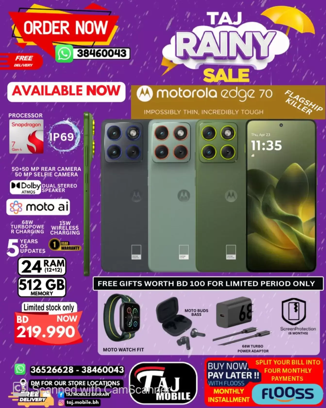 Taj Hypermarket Oman offers from 27 March to 2 April 2026 Rainy Days