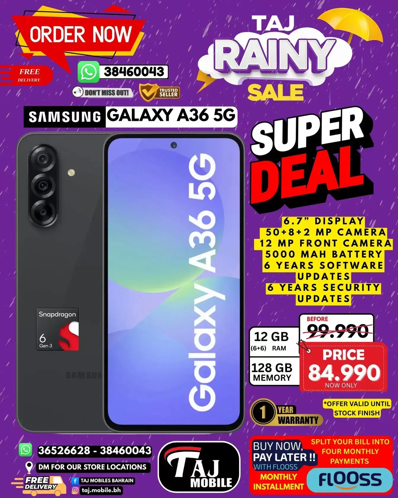 Taj Hypermarket Oman offers from 27 March to 2 April 2026 Rainy Days