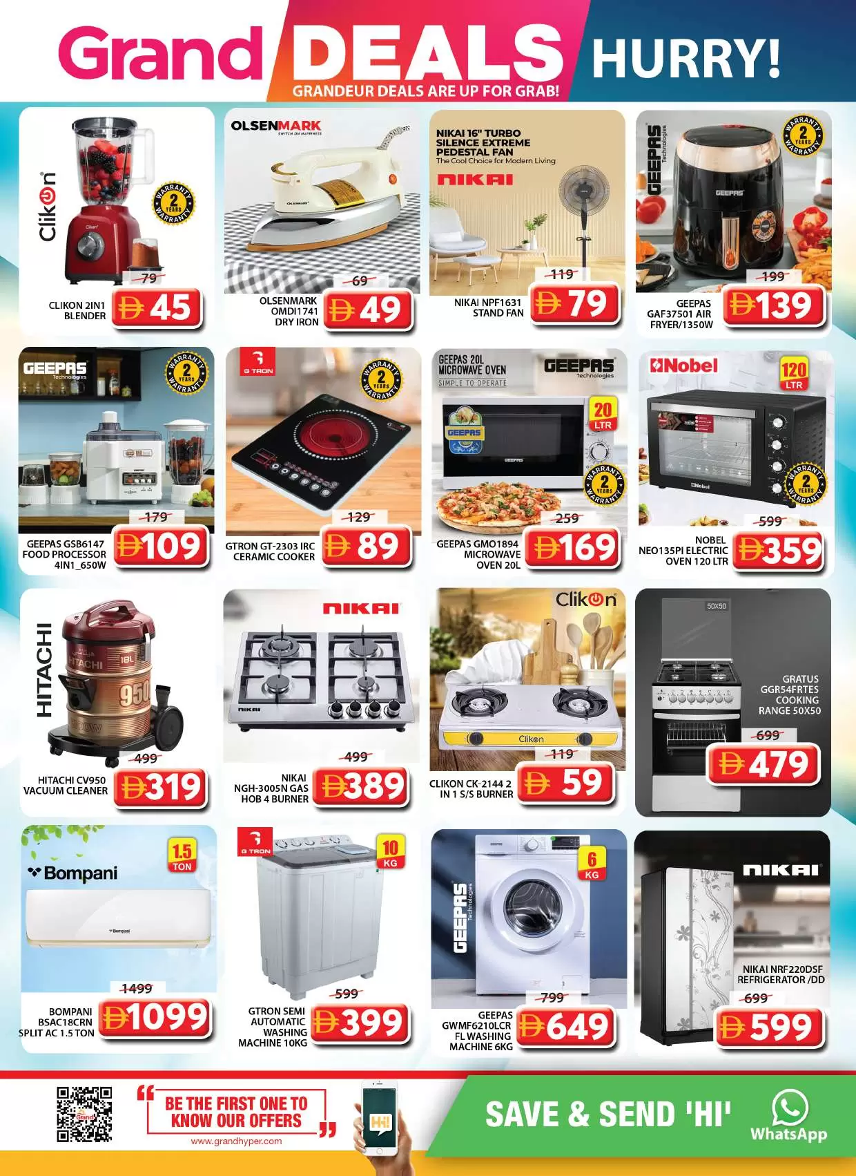 Grand Hypermarket offers in Al Musallah from 26 to 29 March 2026 Grand Deals