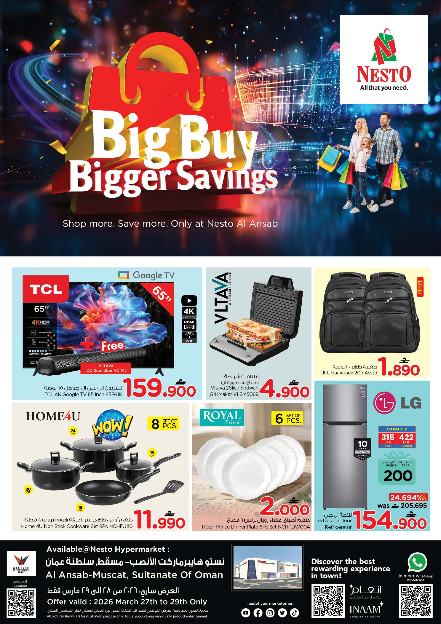 Offres Nesto Muscat de 27 à 29 mars 2026 Achetez plus, économisez plus