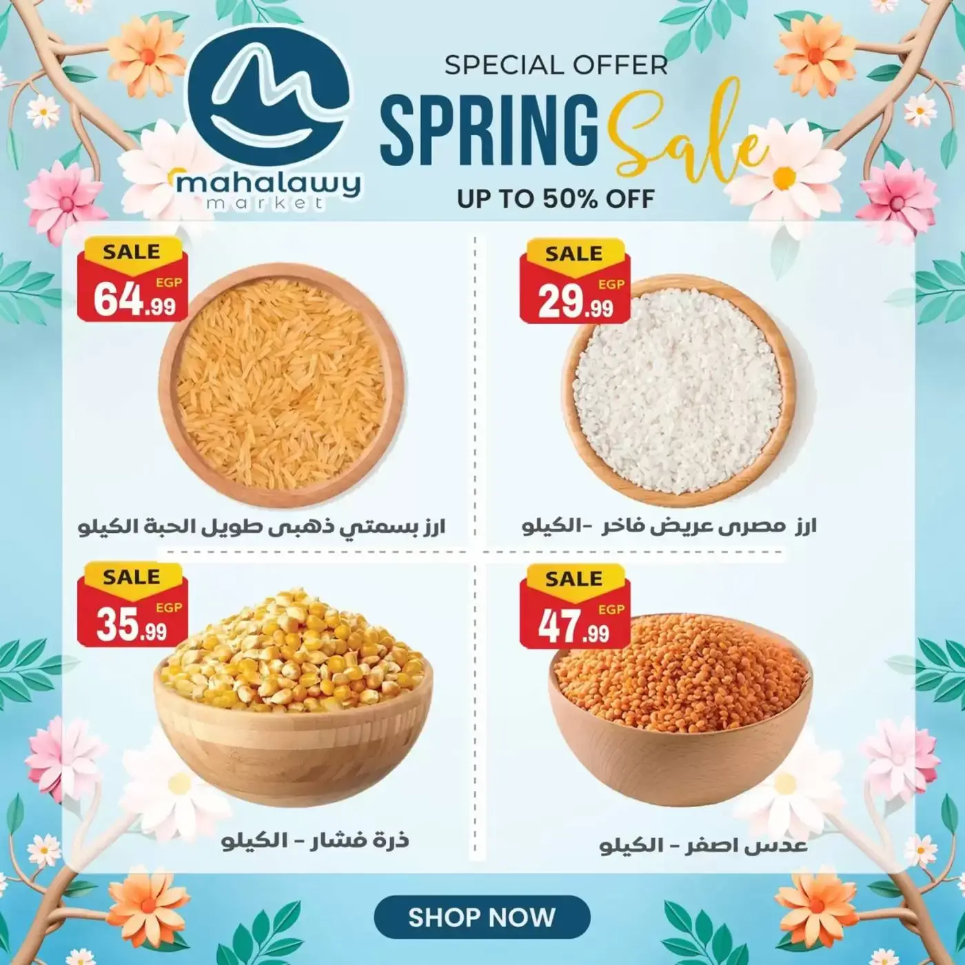 عروض أولاد المحلاوى من ٣١ مارس حتى ٤ أبريل ٢٠٢٦ تخفيضات الربيع