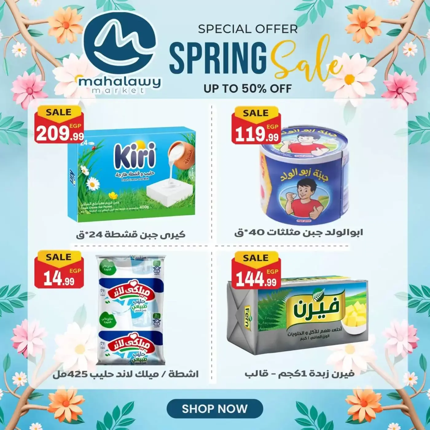 عروض أولاد المحلاوى من ٣١ مارس حتى ٤ أبريل ٢٠٢٦ تخفيضات الربيع