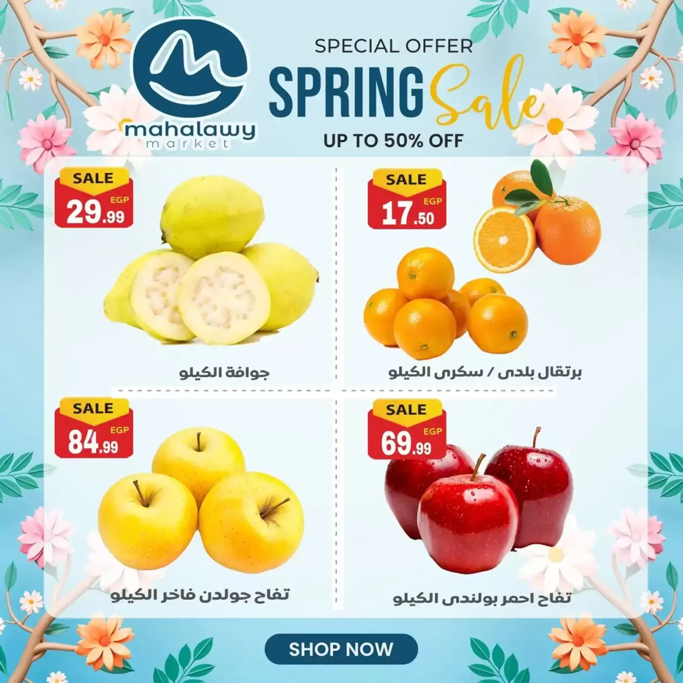 عروض أولاد المحلاوى من ٣١ مارس حتى ٤ أبريل ٢٠٢٦ تخفيضات الربيع