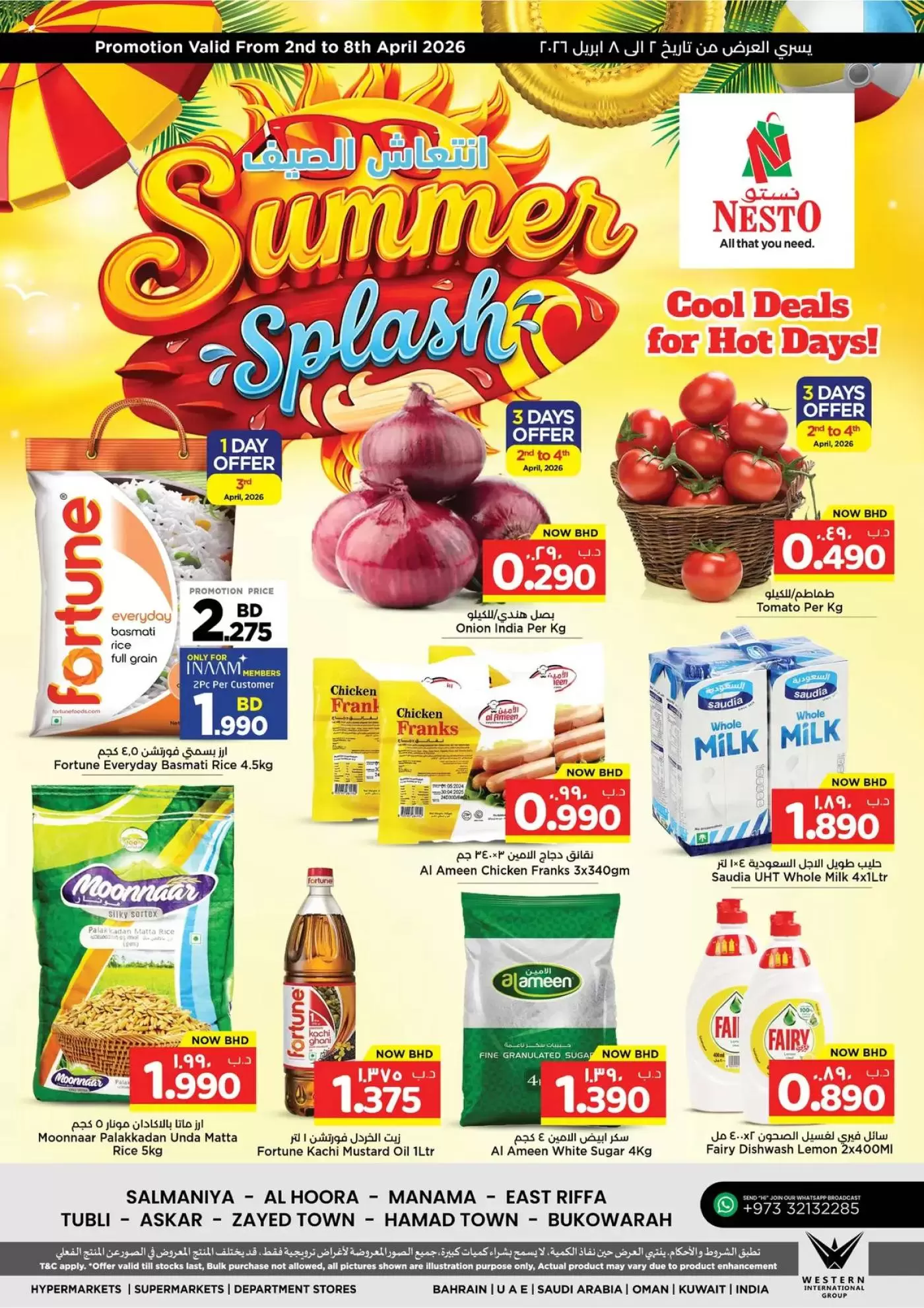 Ofertas de Nesto supermercado Bahréin de 2 a 8 abril 2026 Chapuzón de verano - Página 1