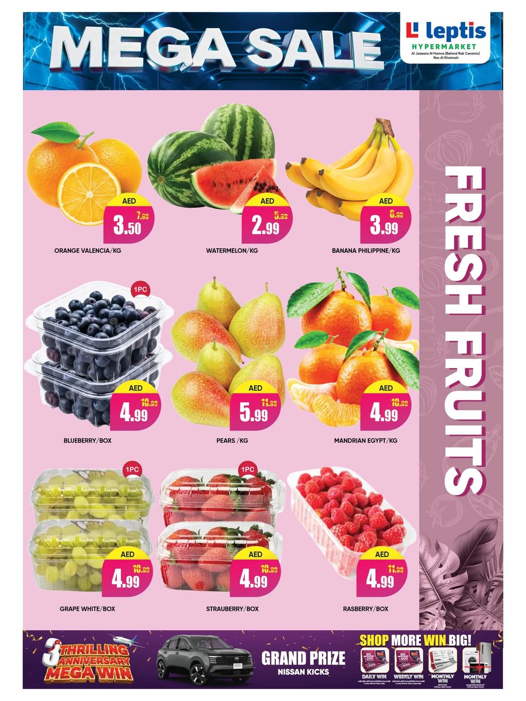 Ofertas de Hipermercado Leptis Ras Al Khaimah de 2 a 5 abril 2026 MEGAOFERTA