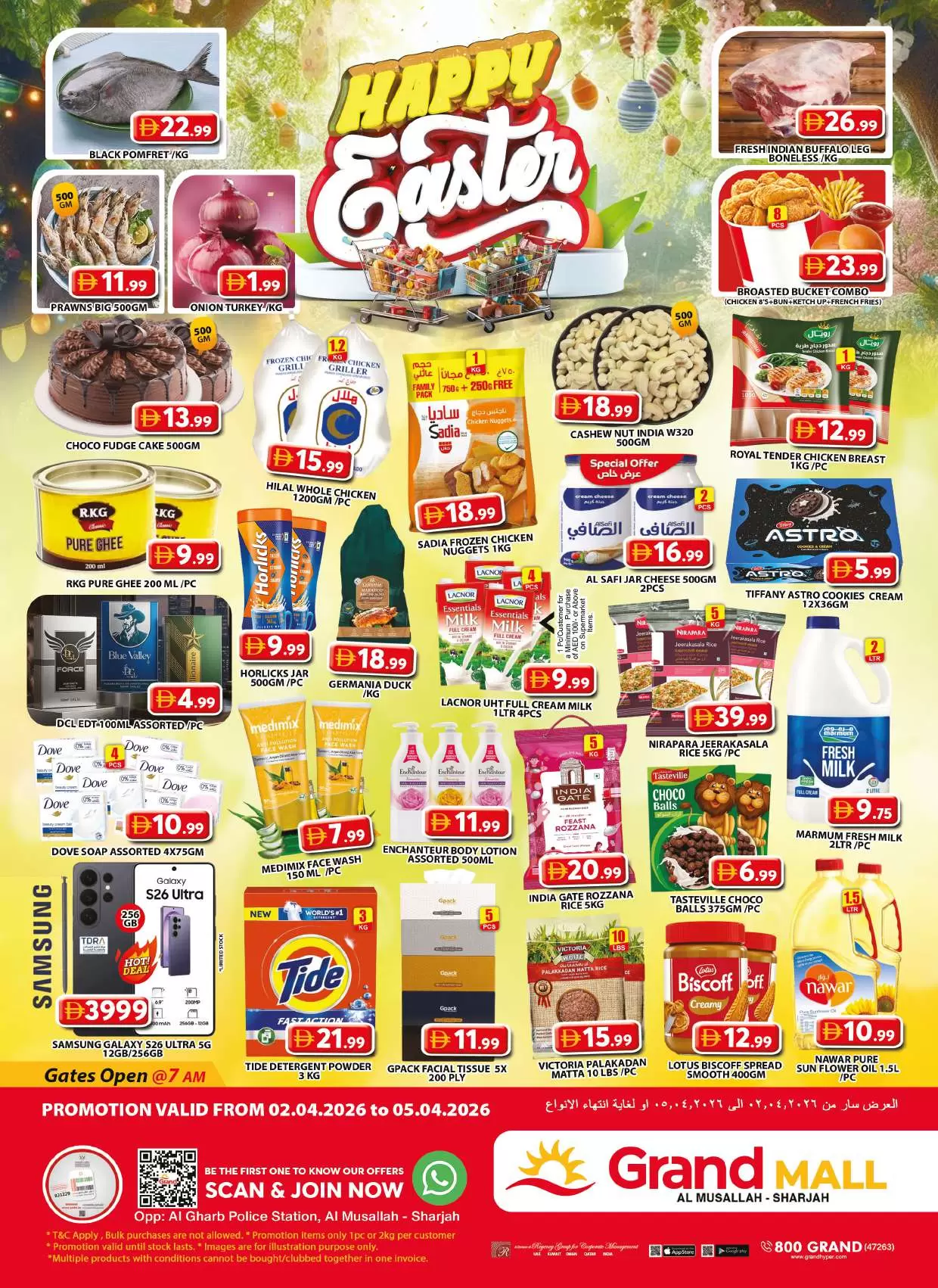 Grand Hypermarket offers in Sharjah from 2 to 5 April 2026 Easter offers - Page 1