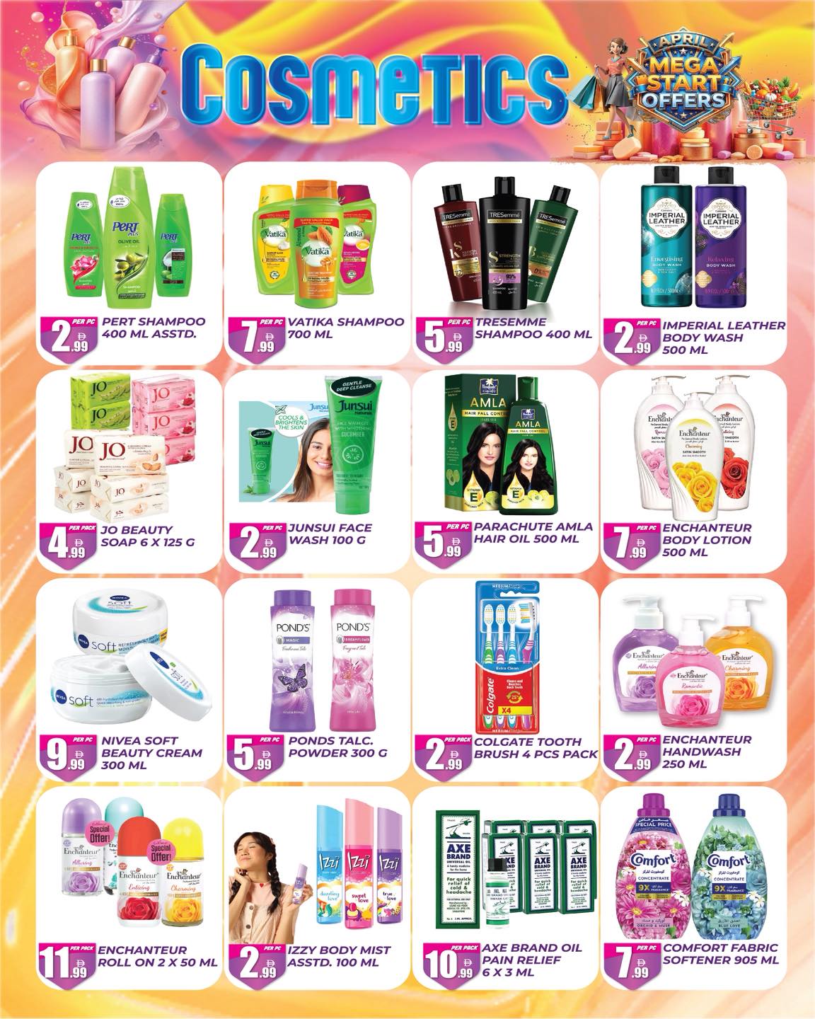 Ofertas de supermercado Dream Land Emiratos Árabes Unidos Dubai de 3 a 9 abril 2026 mega ofertas de inicio