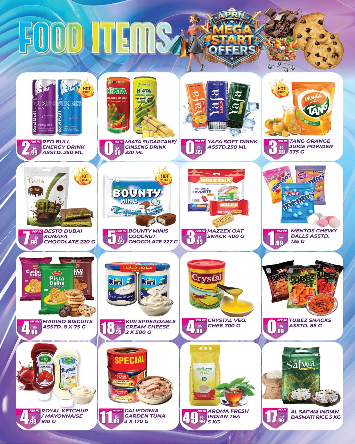 Ofertas de supermercado Dream Land Emiratos Árabes Unidos Dubai de 3 a 9 abril 2026 mega ofertas de inicio
