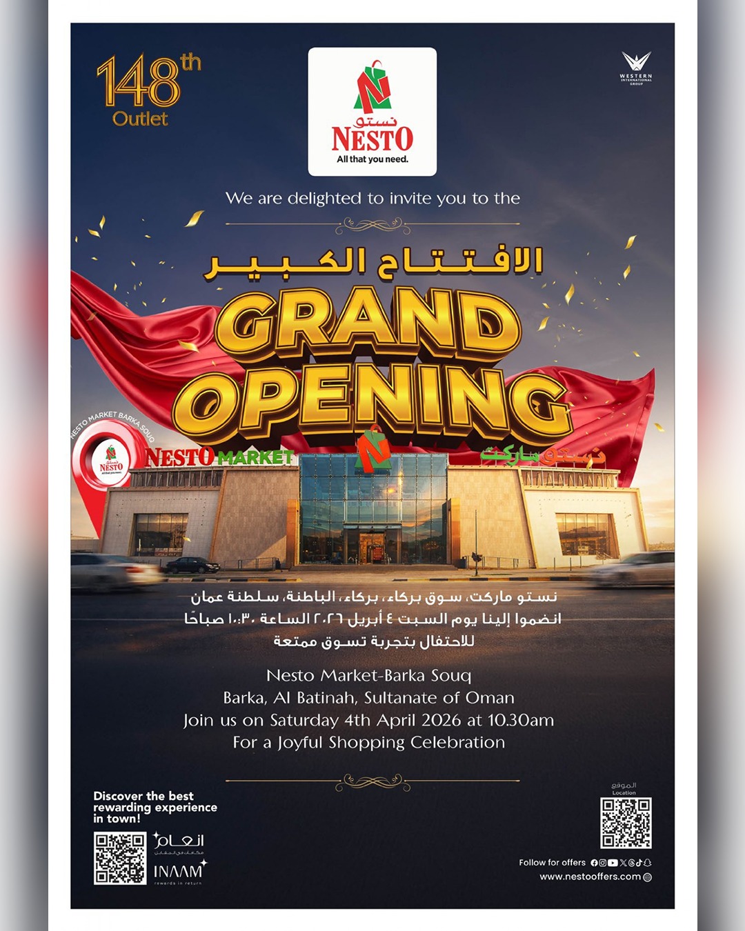 Nesto Oman offers in Barka Saturday 4 April 2026 Grand Opening Offers - Page 1