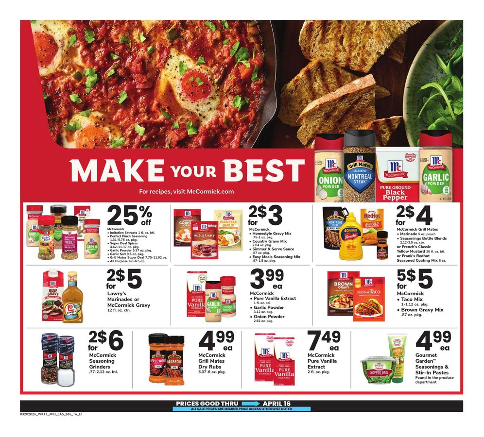 Offres Supermarché Safeway États-Unis de 20 mars à 16 avril 2026 LE GRAND LIVRE DE L'EPARGNE - Supermarché Safeway - États-Unis - 20 mars 2026 – 16 avril 2026 - Page 16