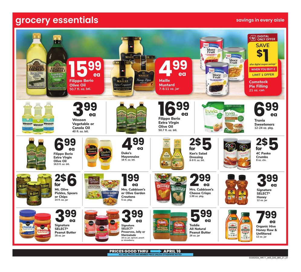 Offres Supermarché Safeway États-Unis de 20 mars à 16 avril 2026 LE GRAND LIVRE DE L'EPARGNE - Supermarché Safeway - États-Unis - 20 mars 2026 – 16 avril 2026 - Page 21
