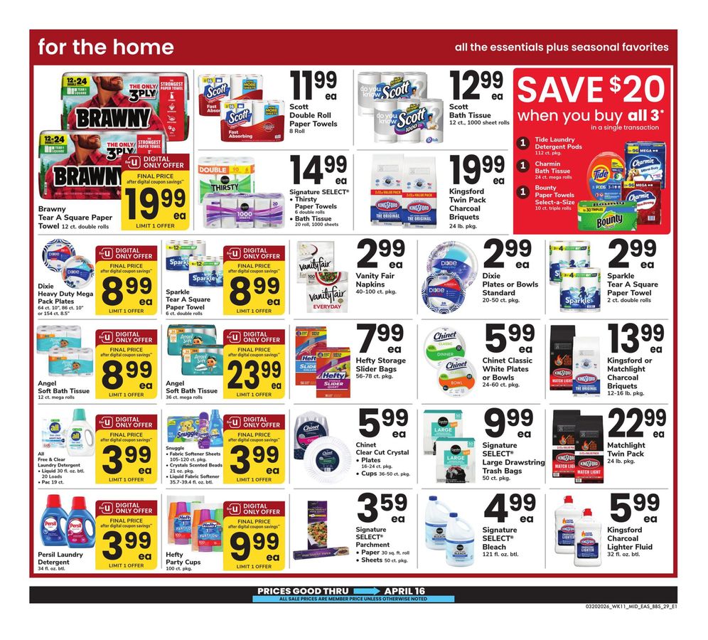 Offres Supermarché Safeway États-Unis de 20 mars à 16 avril 2026 LE GRAND LIVRE DE L'EPARGNE - Supermarché Safeway - États-Unis - 20 mars 2026 – 16 avril 2026 - Page 29